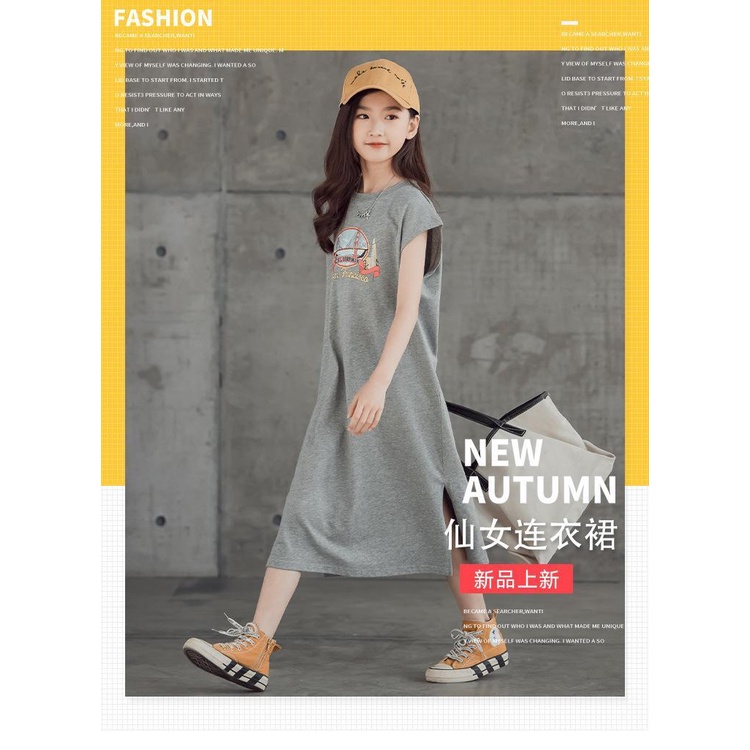 Đầm Thun Ngắn Tay Dáng Rộng Phong Cách Hàn Quốc Thời Trang Mùa Hè Cho Mẹ Và Bé Gái