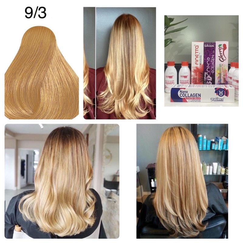 Thuốc nhuộm tóc màu vàng sáng 9/3 Very Light Golden Blonde