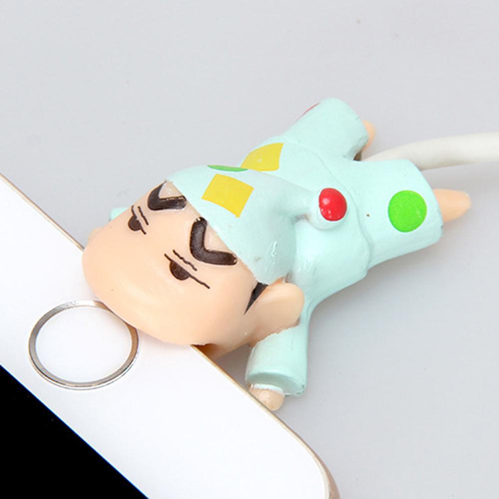 Phụ kiện bảo vệ cắn cáp USB MMULCK thiết kế cậu bé bút chì Shin-chan dễ thương