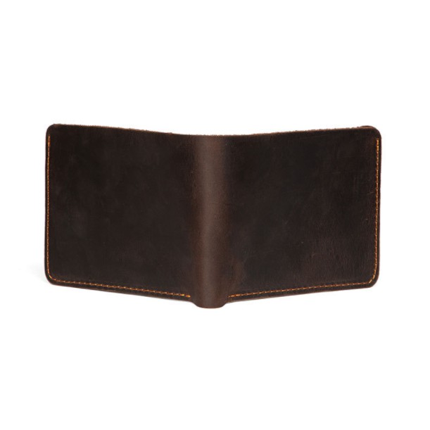 Bóp nam, Ví nam mini da bò Sáp Hàng Chất Đẹp Màu Nâu V30 ZACHI