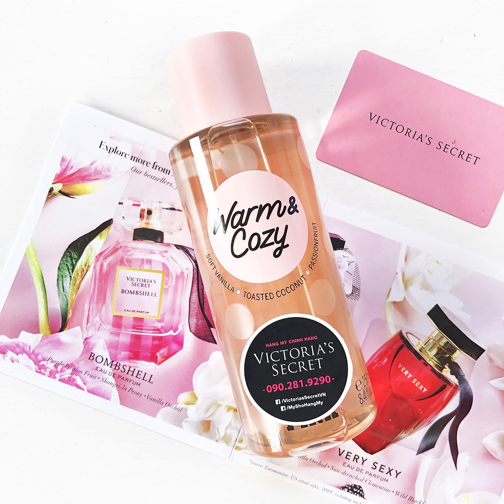 Xịt toàn thân Pink- Warm & Cozy Mist, mùi nồng ấm, ngọt ngào