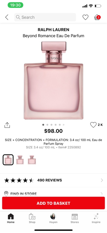 Nước Hoa Ralph Lauren Beyond Romance mini 7ml (Fullbox) | BigBuy360 - bigbuy360.vn