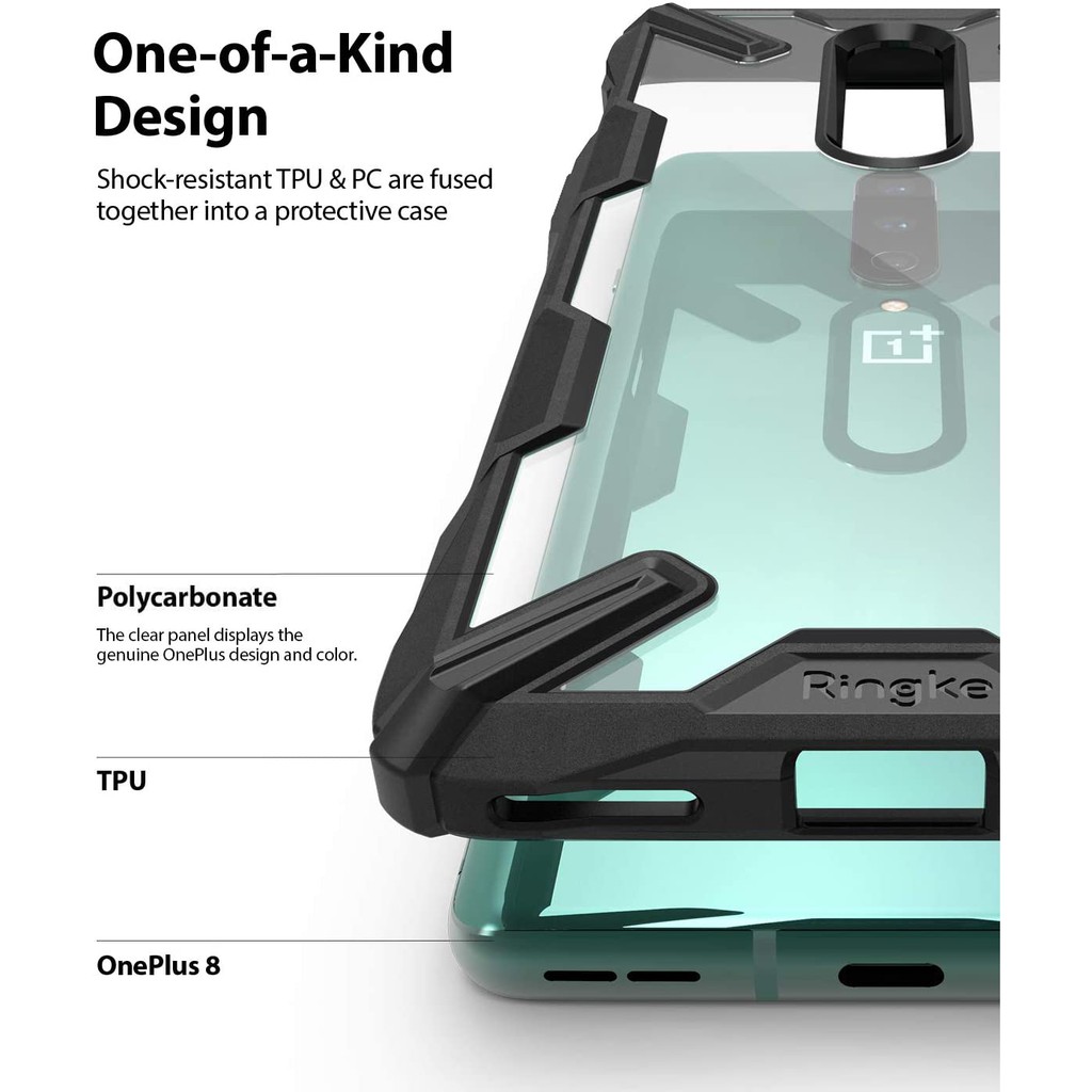 Ốp lưng OnePlus 8 Ringke Fusion X (Ringke Fusion X OnePlus 8 Korea Case) - Nhập khẩu Hàn Quốc