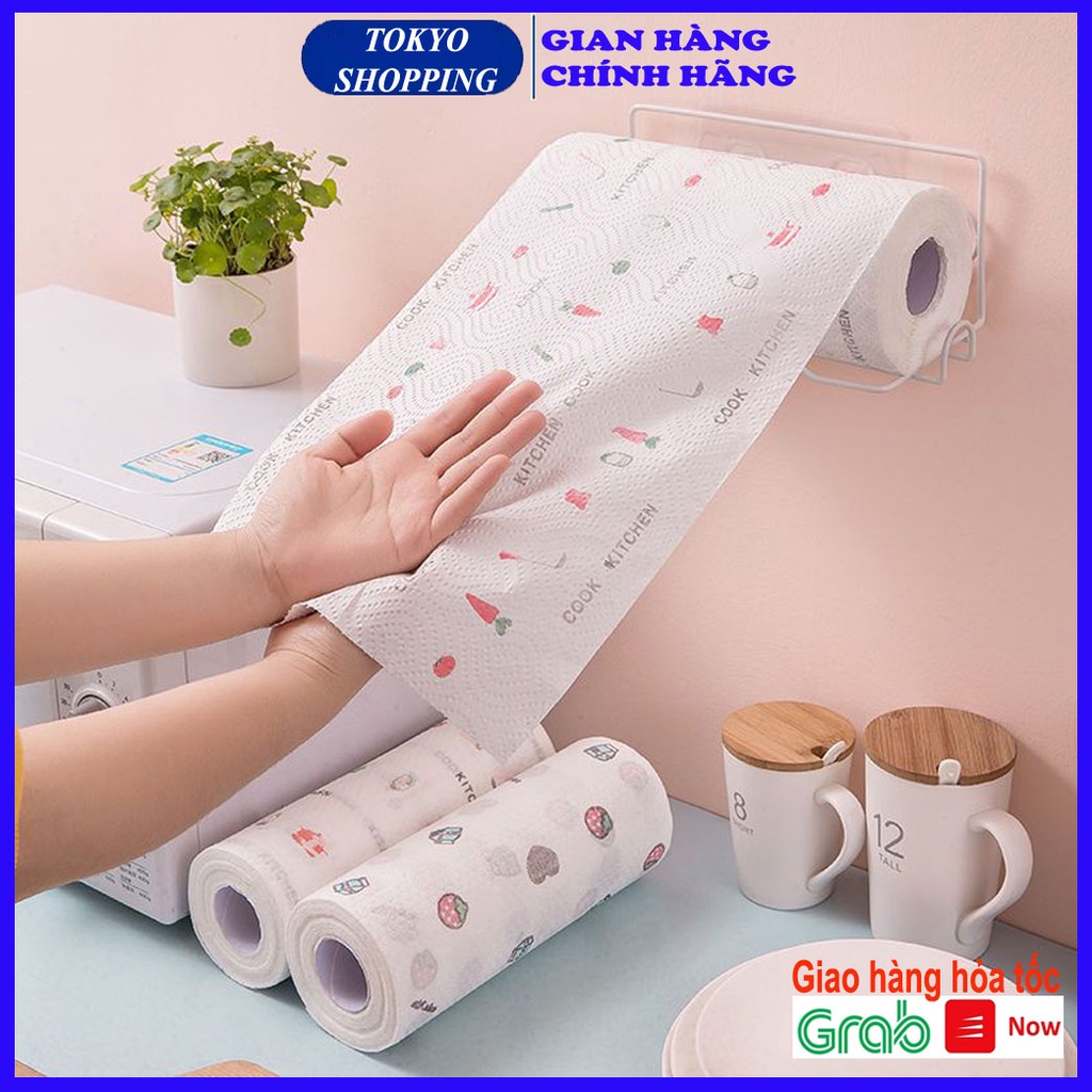 Giấy lau bếp đa năng Khăn giấy đa năng lau bếp cuộn 220 tờ