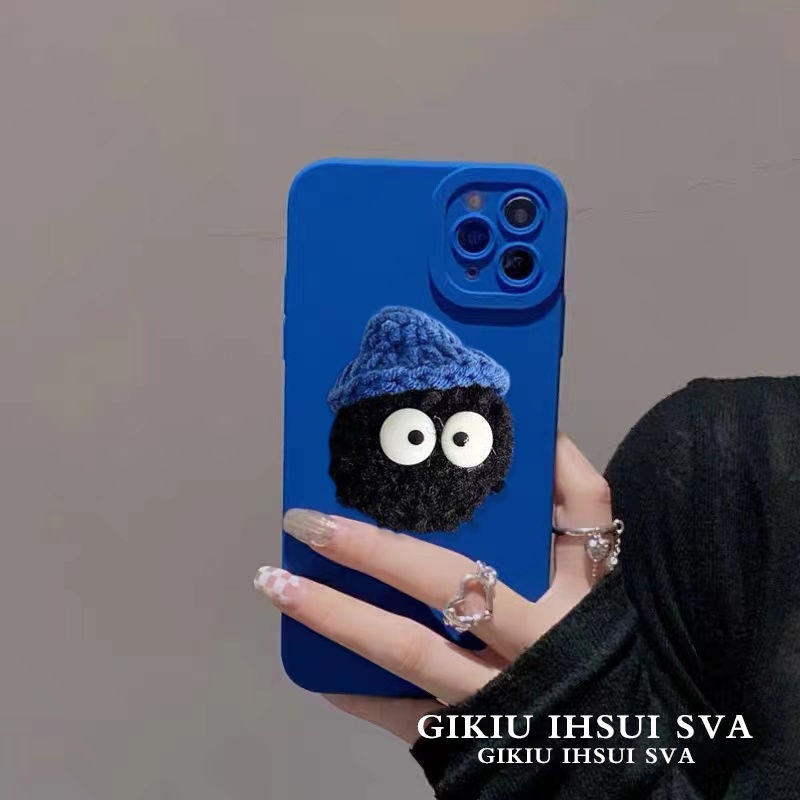 Ốp Điện Thoại Mặt Nhám Hình Hoạt Hình Có Giá Đỡ Cho iPhone13promax Apple 12 11/xs/xr 7p/6/8