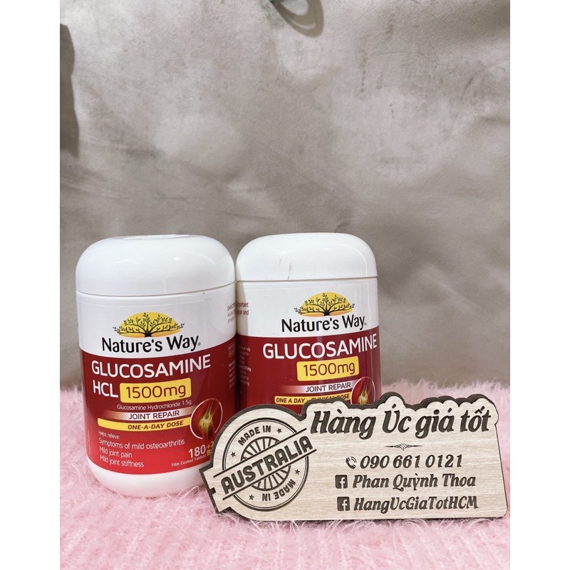 Viên uống Natures Way Glucosamine + Fish Oil 200 Soft Capsules