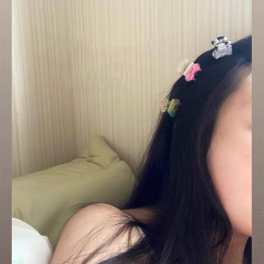Kẹp Tóc Càng Cua Hình Nơ Nhỏ Xinh Nhiều Màu Sắc Phong Cách Vintage Thanh Lịch Cho Nữ