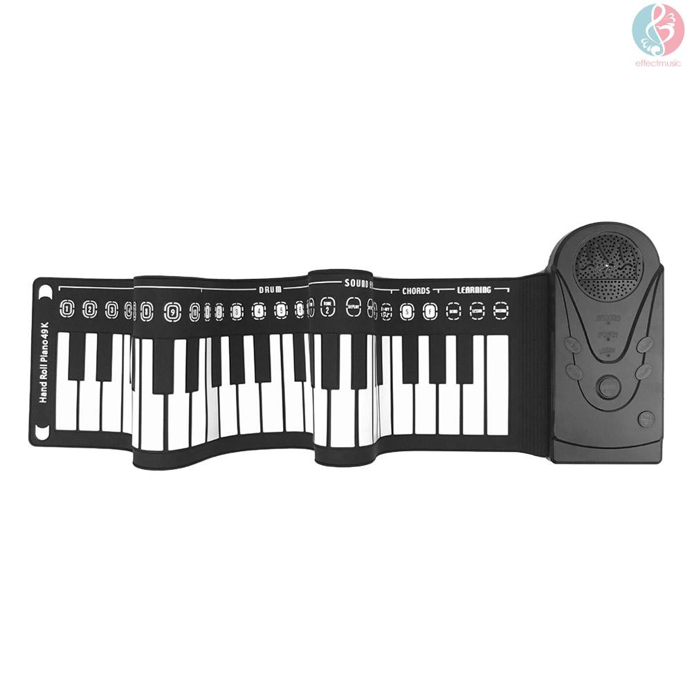 Đàn Piano Cuộn 49 Phím Có Thể Gấp Gọn Tiện Dụng Cho Người Mới Bắt Đầu