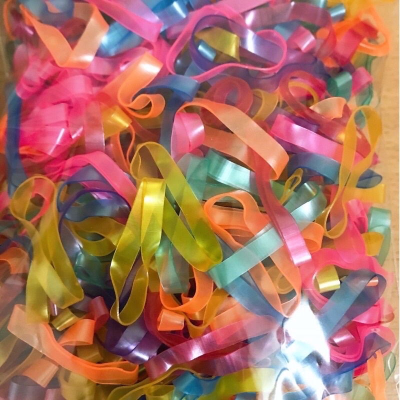 Túi zip 100 dây cột tóc co dãn Hàn Quốc