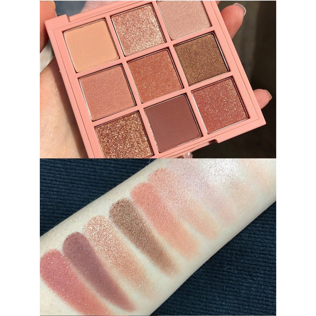 Bảng Phấn Mắt DKL006 9 Ô DIKALU COCO VENUS DKL006 Tone Nâu Nude Chính Hãng Nội Địa