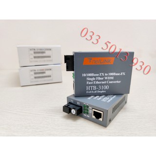 Converter Netlink HTB-3100A/B 25km 1Sợi
