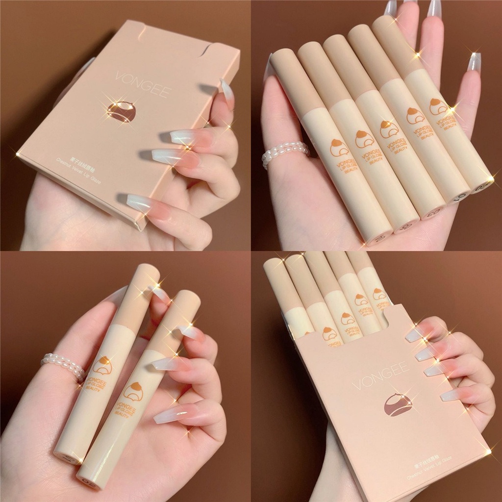 Set 5 Son Kem Lì Mịn Mượt Như Nhung Kháng Nước Lâu Trôi
