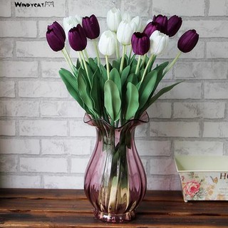 Hoa Tulip Giả Bằng Lụa Để Trang Trí