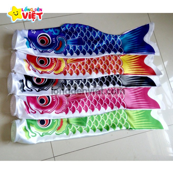Cờ cá chép Nhật Bản trang trí ngoài trời, nhiều kích thước
