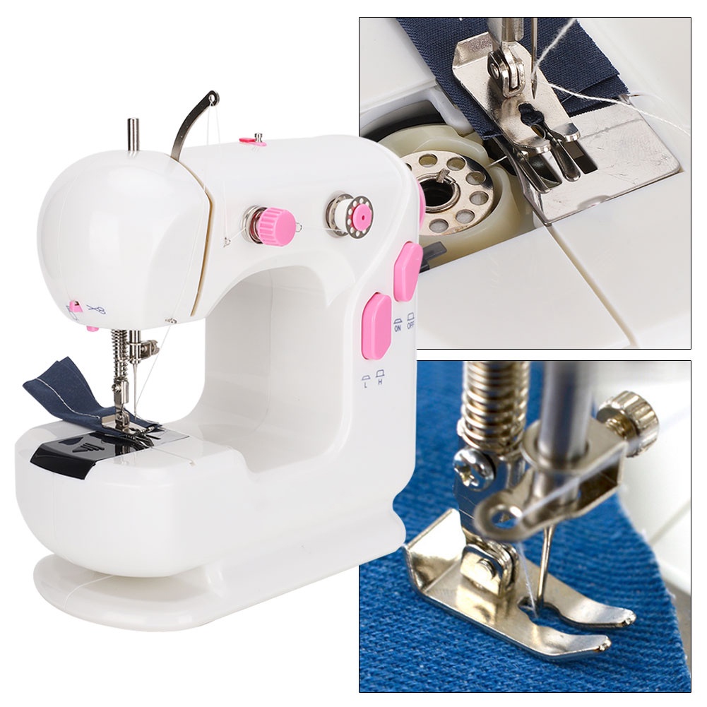 YAYALA Household Sewing Machine Electric Desktop Mini Metal Thick Upgrade US Plug 110-220v