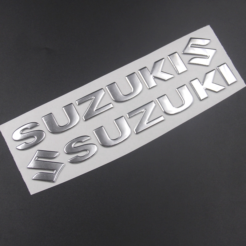 Decal 3d Chữ Suzuki Trang Trí Xe Hơi