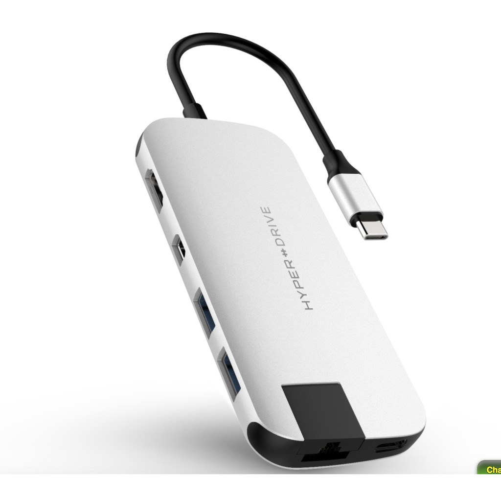 CỔNG CHUYỂN HYPERDRIVE SLIM 8 IN 1 USB-C HUB FOR MACBOOK, PC & DEVICES