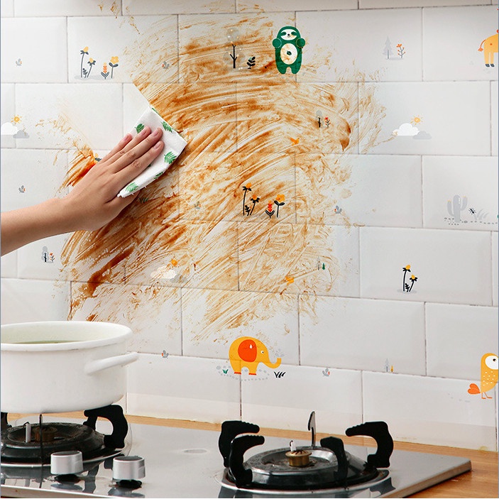Decal dán bếp chống dầu mỡ / Decal dán tường trang trí