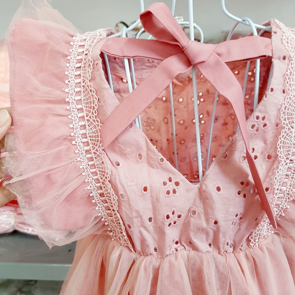 Váy cho bé 1-6 tuổi⚡️HÀNG CAO CẤP M131⚡️ Váy công chúa cánh tiên phối ren