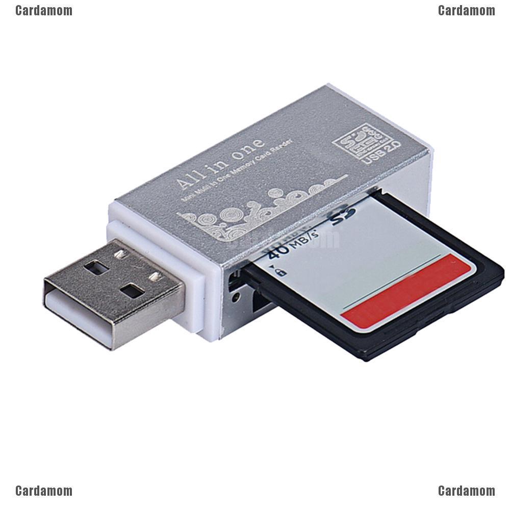 Đầu đọc thẻ nhớ SD SDHC TF M2 MMC MS PRO DUO có giác cắm USB 2.0 | BigBuy360 - bigbuy360.vn