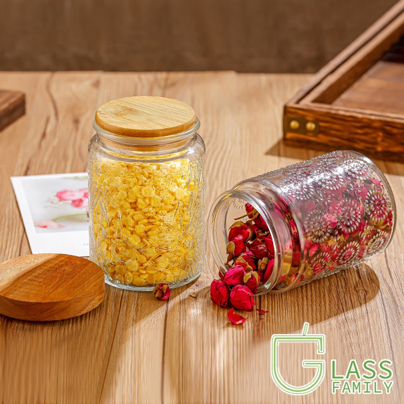 Lọ thủy tinh có nắp đậy đựng thực phẩm tiện lợi