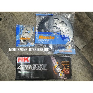 Bộ Nhông Sên Dĩa cho Legend 200 - Sên RK có phốt cao su - Hệ 428