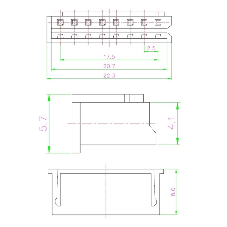 Bộ 100 Đầu Nối Xh2.54 2.54mm Xh-2p / 3p / 4p / 5p / 6p / 7p / 8p / 9p / 10p Xh2a / 6a 5a / 4a