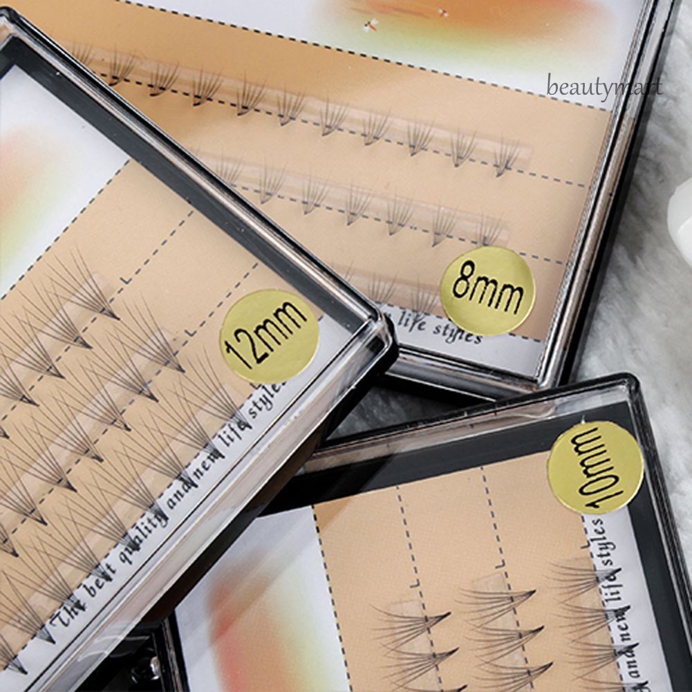 [Hàng mới về] Bộ 57 Lông Mi Giả Màu Đen 8 10 12mm Hỗ Trợ Nối Dài Mi Tiện Dụng