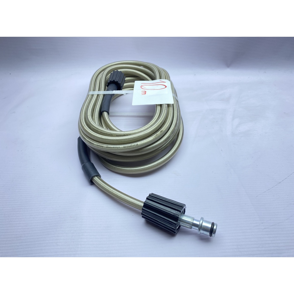 Dây Rửa Xe 10m Cho Máy Bơm Xịt Rửa Áp Lực Cao Ren Trong 22mm