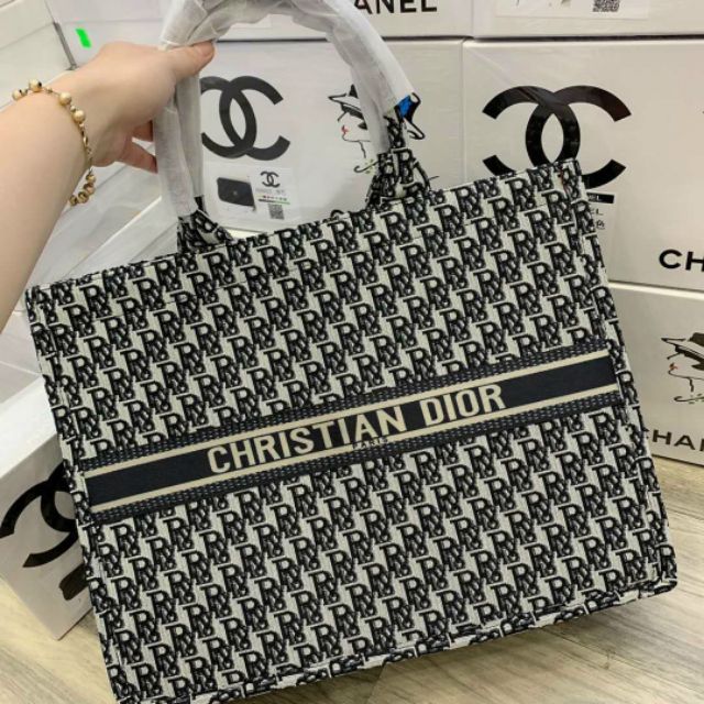 túi book tote thổ cẩm cầm tay du lịch size 41 hình thật