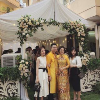 Váy liền chun eo vải dư cực đẹp