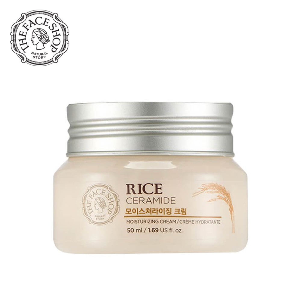 KEM DƯỠNG GẠO LÀM SÁNG DA RICE CERAMIDE MOISTURIZING CREAM THE FACE SHOP 50ML