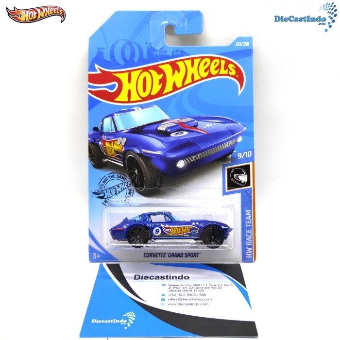 Hotwheels Mô Hình Xe Hơi Corvette Grand Sporttm Hw Race Team Blue