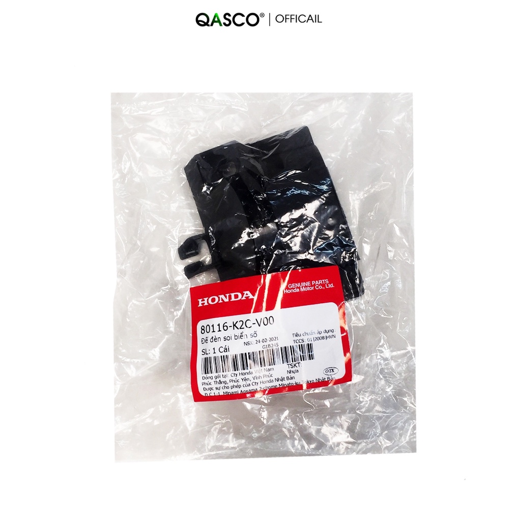 Đế đèn soi biển số HONDA Vision 2021+  QA(80116K2CV00) _( 6B 2D)