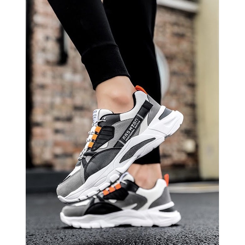 Giày Sneaker Nam , Giày Thể Thao Nam Màu Da Cam Thiết Kế Độc Đáo Chất Liệu Mềm Êm - Mã Sản Phẩm: Q90 | BigBuy360 - bigbuy360.vn