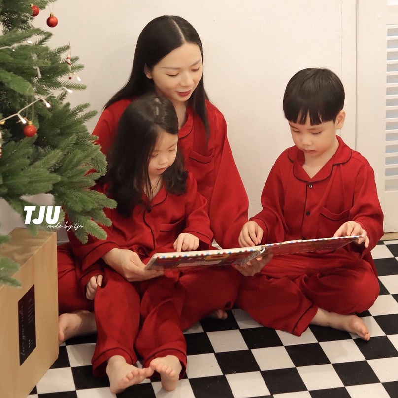 Pyjama nữ dài tay