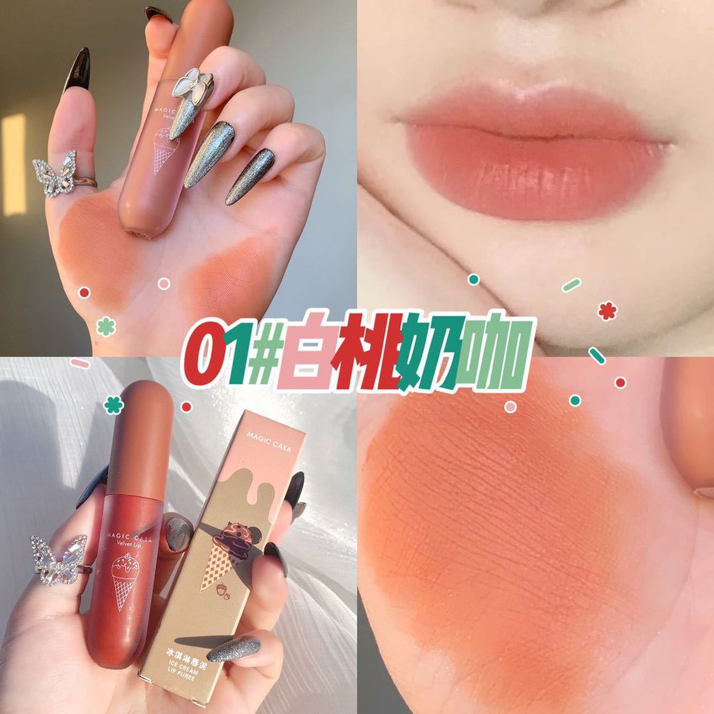 Son kem lì tint bóng đá băng MAGIC CASA mềm môi căng mọng môi | BigBuy360 - bigbuy360.vn