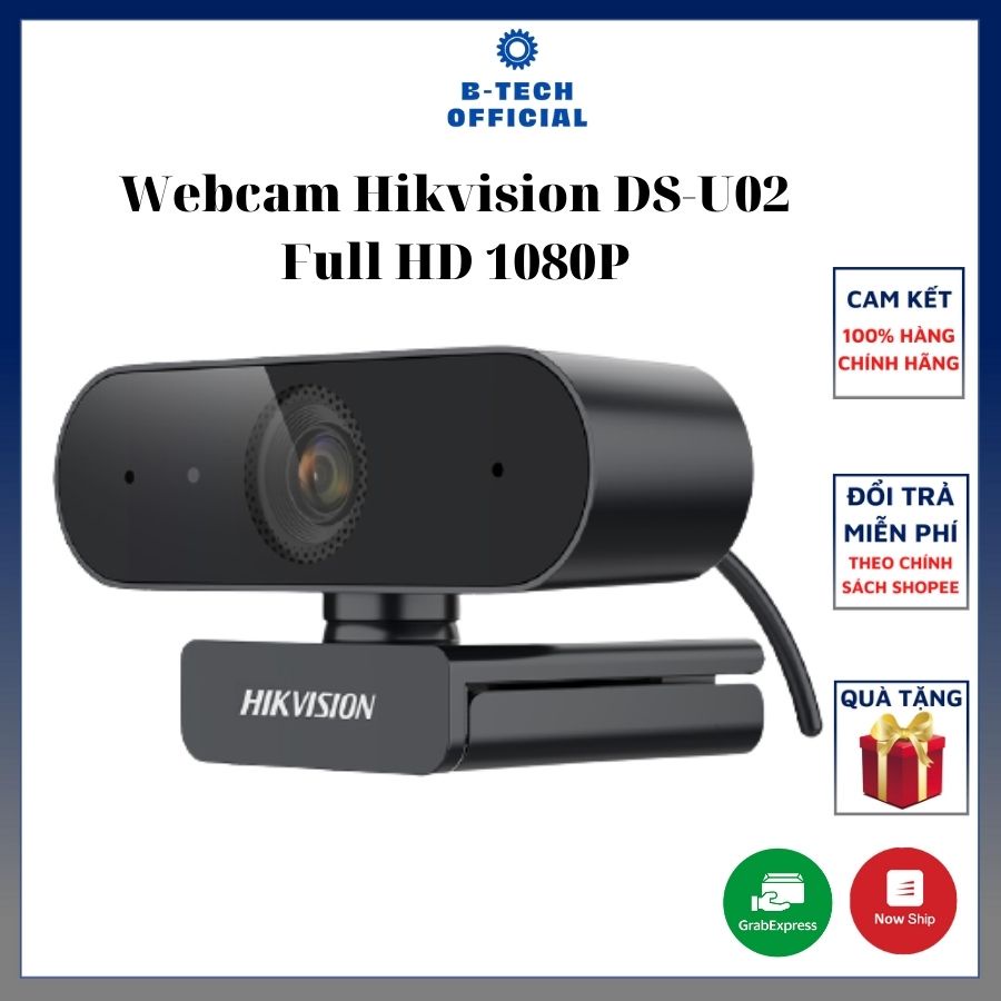 Webcam Hikvision DS-U02 Full HD 1080P - Webcam dùng cho máy tính, PC, livestream