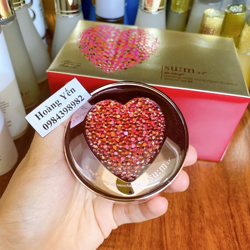 PHẤN NƯỚC CUSHION SUM:37 DAZZLING MOIST MICRO FOAM (Hộp chính + 2 lõi, date 2024) | BigBuy360 - bigbuy360.vn