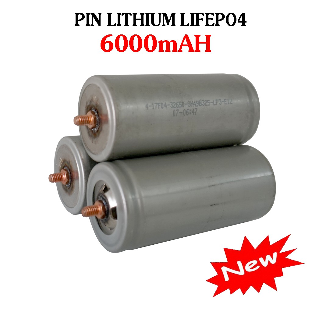 Pin Lithium dung lượng 6000mAH - pin sắt phốt phát