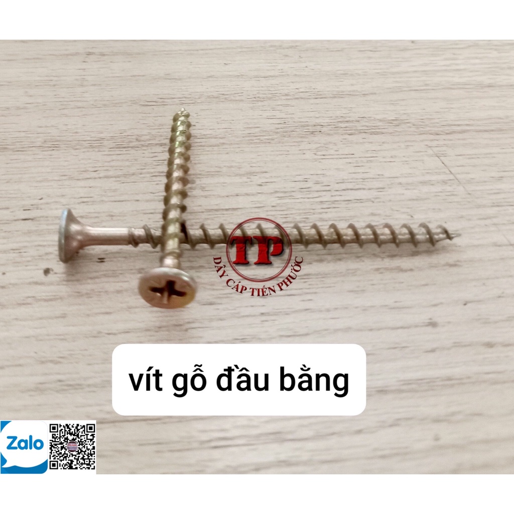 Vít gỗ đầu bằng ( vít vàng bắn gỗ đầu bằng)