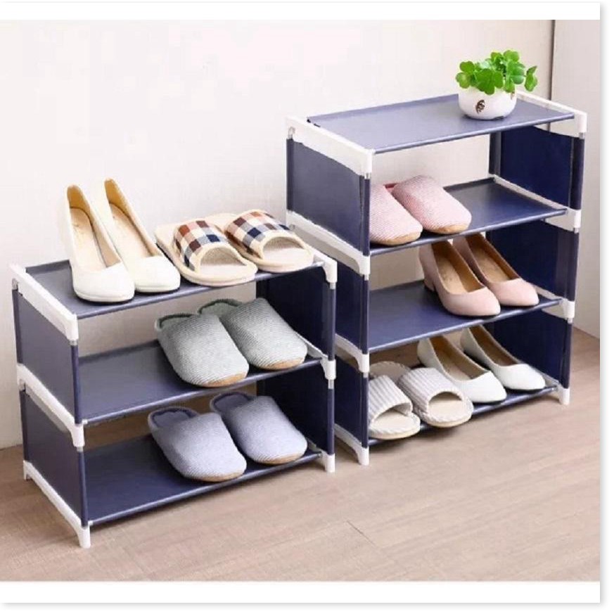 Kệ giày dép   ✳️  Kệ Giày Láp Ráp 4 Tầng giúp bạn sắp xếp giày dép ngăn nắp, có thể làm kệ sách cho phòng 6965