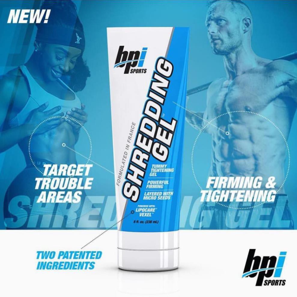 BPI SPORTS SHREDDING GEL - KEM ĐÁNH TAN MỠ BỤNG VÀ SĂN CHẮC CƠ THỂ (236 ml)