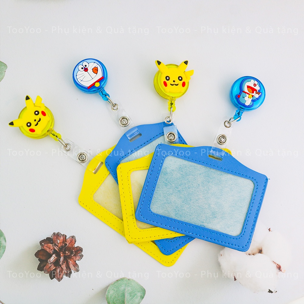 Yoyo co rút và bảng tên nhân viên hình DORAEMON, PIKACHU dễ thương cute BK00029