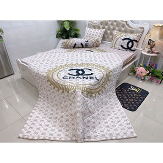 Bộ Drap Thun Hàn Quốc mát lạnh 4 món