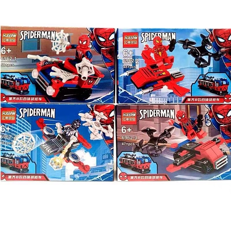 Lắp ráp 8in1 Xe Tải Spider Man Người Nhện 6962
