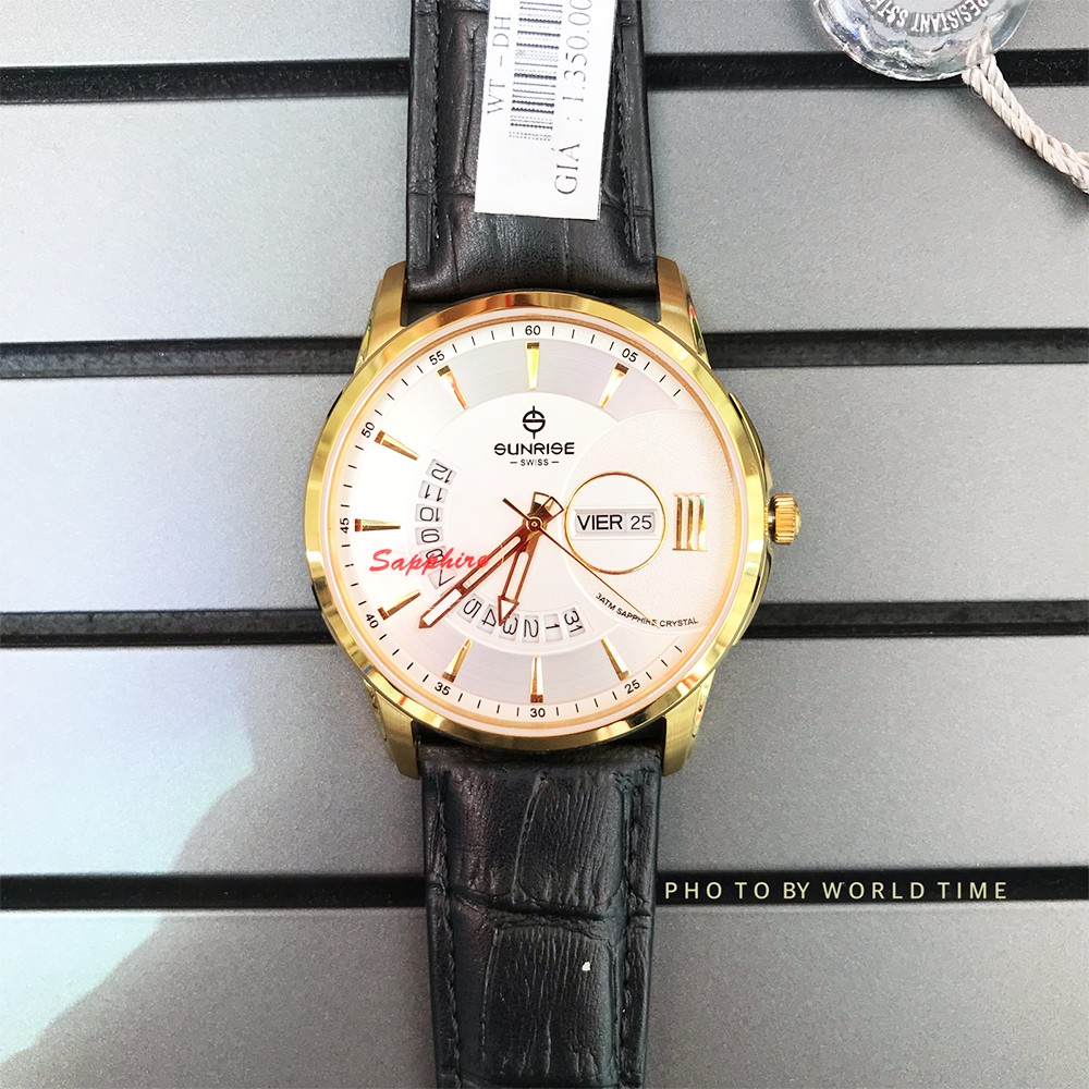 Đồng Hồ Nam Sunrise Dây Da 1130SA Full Box Sapphire Chống Xước , Chống Nước , Dây Da Cao Cấp , Bảo Hành 3 Năm | BigBuy360 - bigbuy360.vn