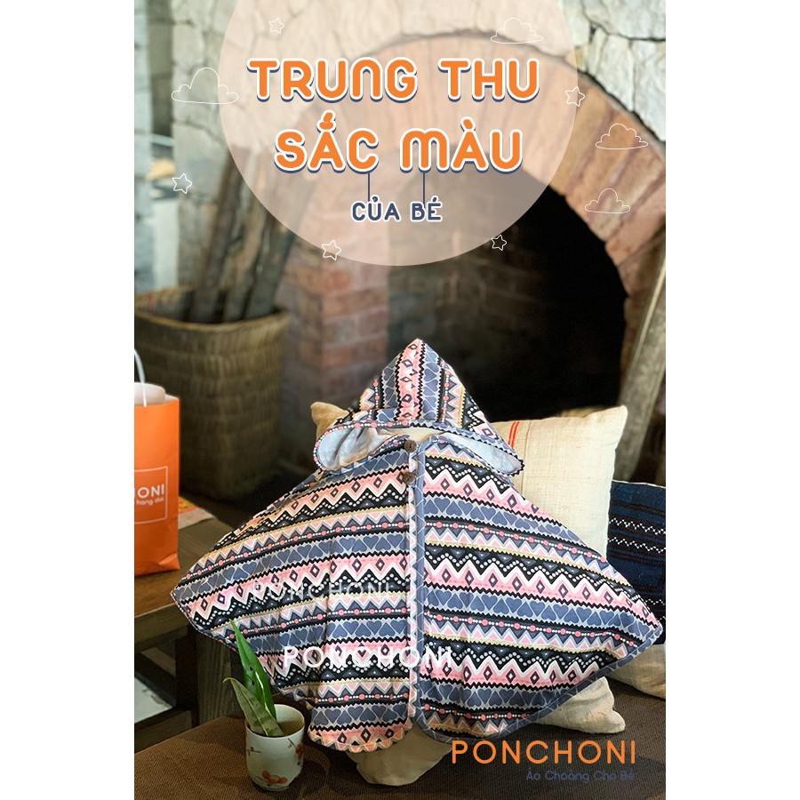 Áo choàng cho bé, Áo choàng cotton thổ cẩm siêu xinh