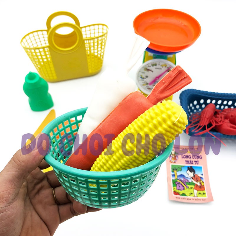 Bộ đồ chơi GIỎ trái cây & cân đồng hồ bằng nhựa Đại Phát