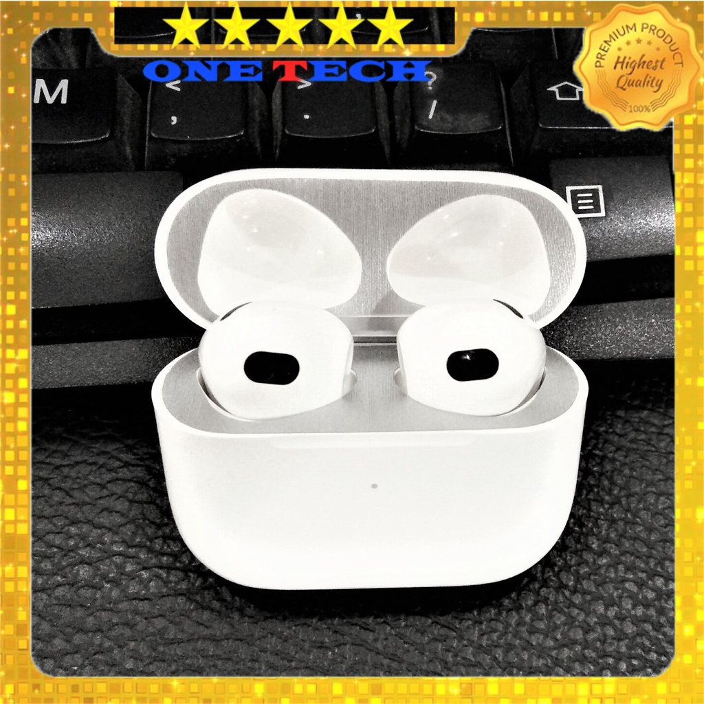 Miếng dán chống bụi cho AirPods 3, Bảo vệ tai nghe, chống xước, nhiều màu lựa chọn, chất liệu Decal Cao Cấp